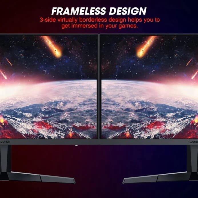 KOORUI 24 INCH IPS FULL HD 1920 X 1080 165HZ GAMING MONITOR 24E thumbnail 6