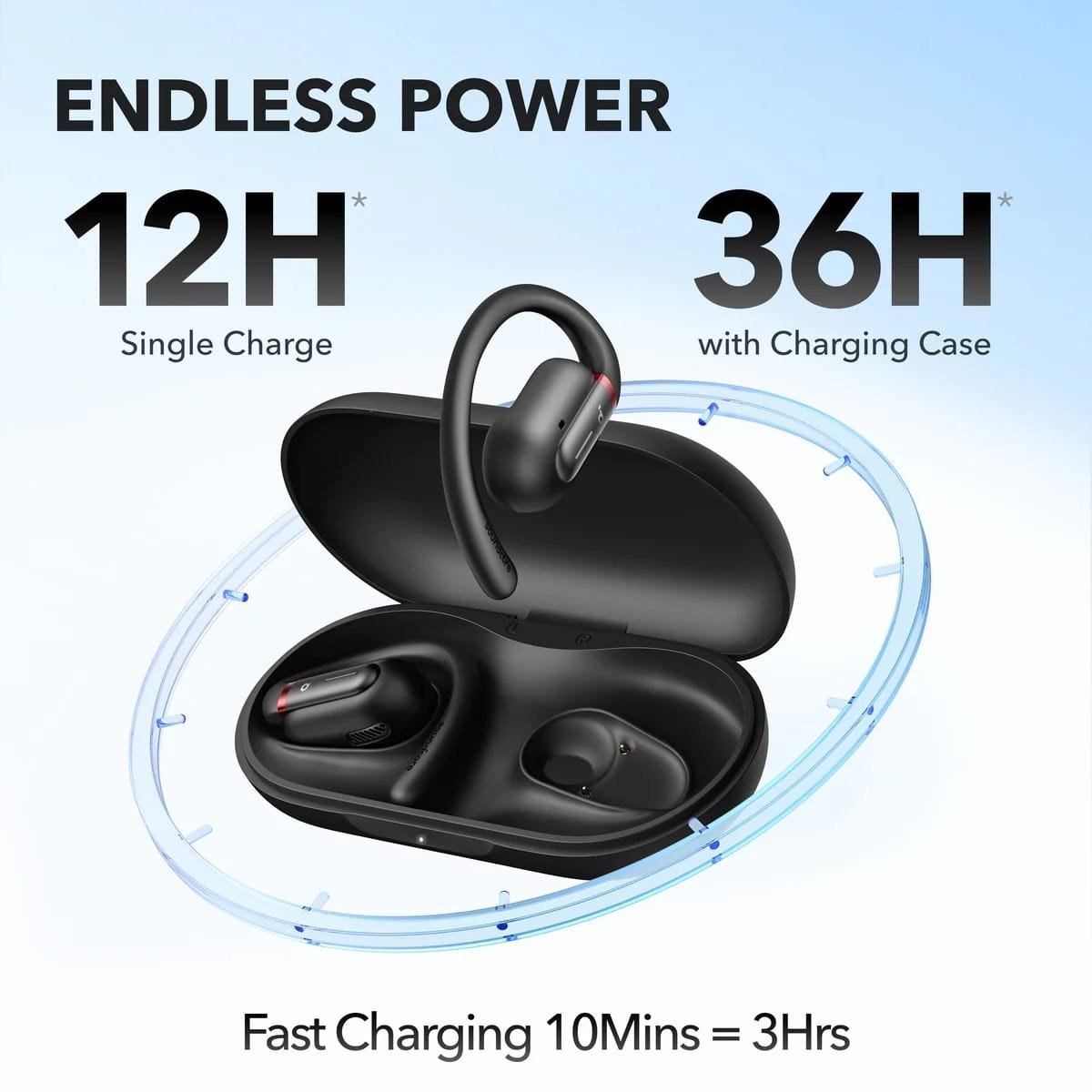 ANKER SOUNDCORE V30I OPEN EAR TRUE WIRELESS EARBUDS BLACK A3873H11 thumbnail 4