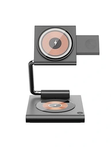WIWU GEEK 3 IN 1 WIRELESS CHARGER GRAY W023 thumbnail 3