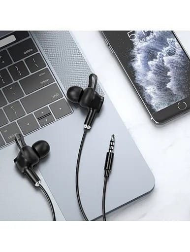 WIWU 3.5MM WIRED AUDIO EARPHONE BLACK EB309 thumbnail 3