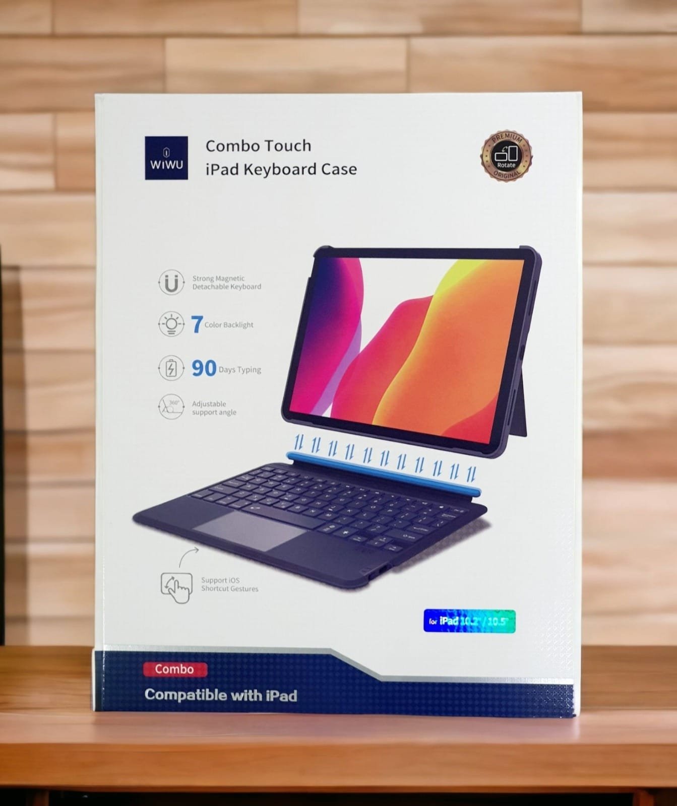 WIWU COMBO TOUCH IPAD 10.2/10.5 KEYBOARD CASE BLACK thumbnail 5