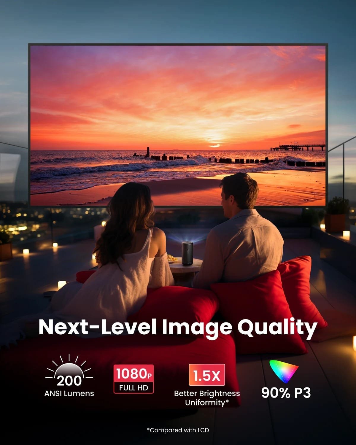 ANKER NEBULA CAPSULE 3 THE POCKET CINEMA PROJECTOR BLACK D2425211 thumbnail 7
