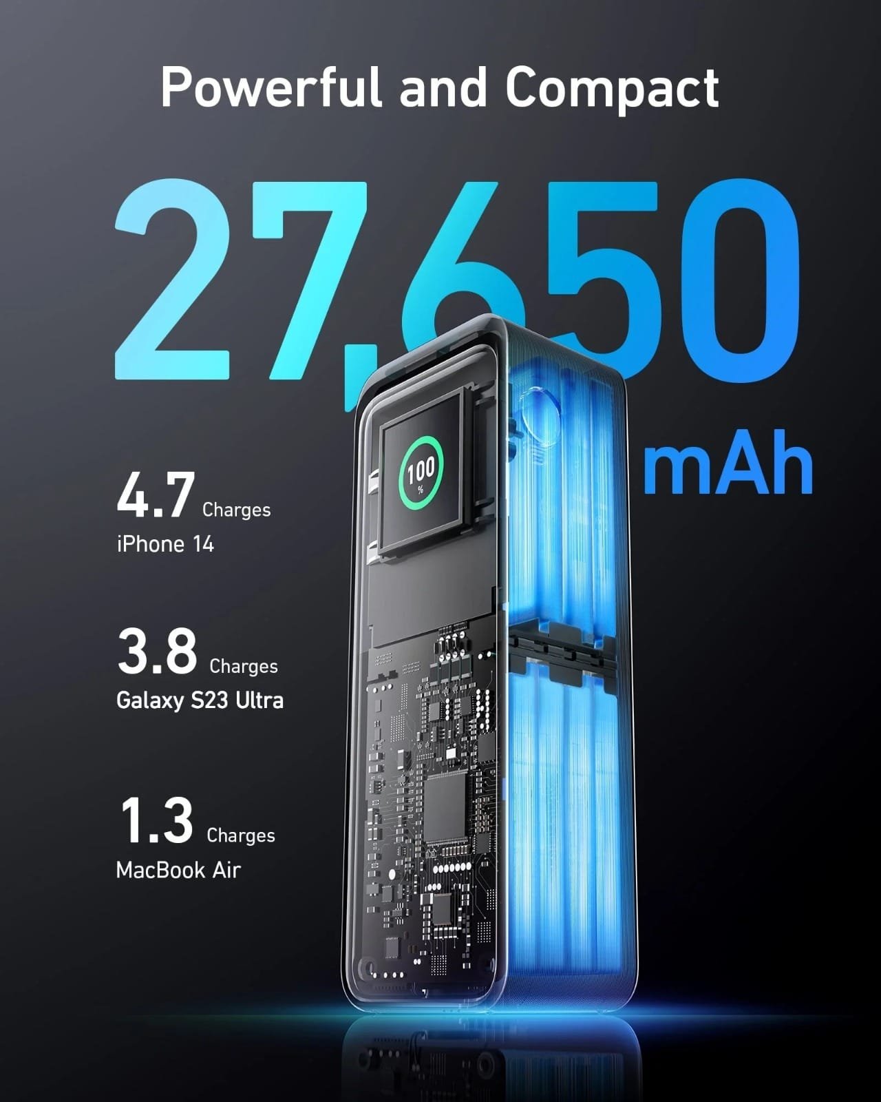 ANKER PRIME 27650 MAH 250W POWER BANK BLACK A1340011 thumbnail 4