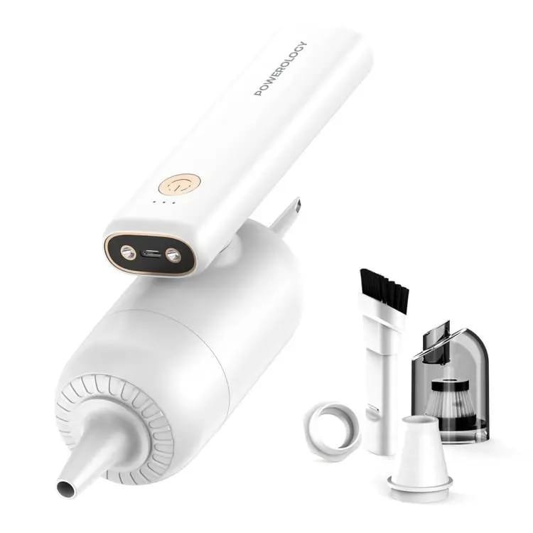 POWEROLOGY VACCUM BLOWER INFLATOR HANDHELD ALL IN ONE DECIVE WHITE PW4NIFCVWH