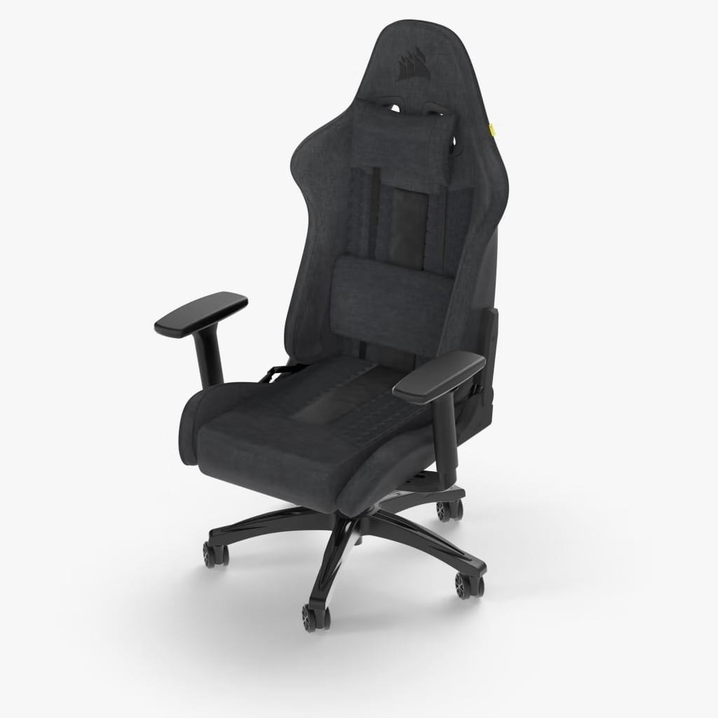 CORSAIR TC100 RELAXED GAMING CHAIR FABRIC GRAY COR-CHAIR-TC100-FBRC-GRY thumbnail 4