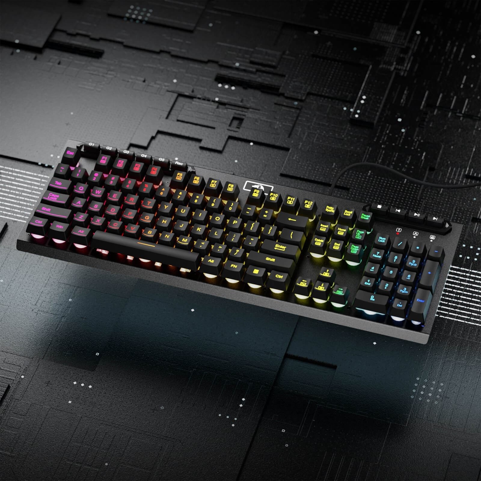 REDRAGON ADITYA WIRED GAMING KEYBOARD WITH MACRO KEYS K513 thumbnail 16