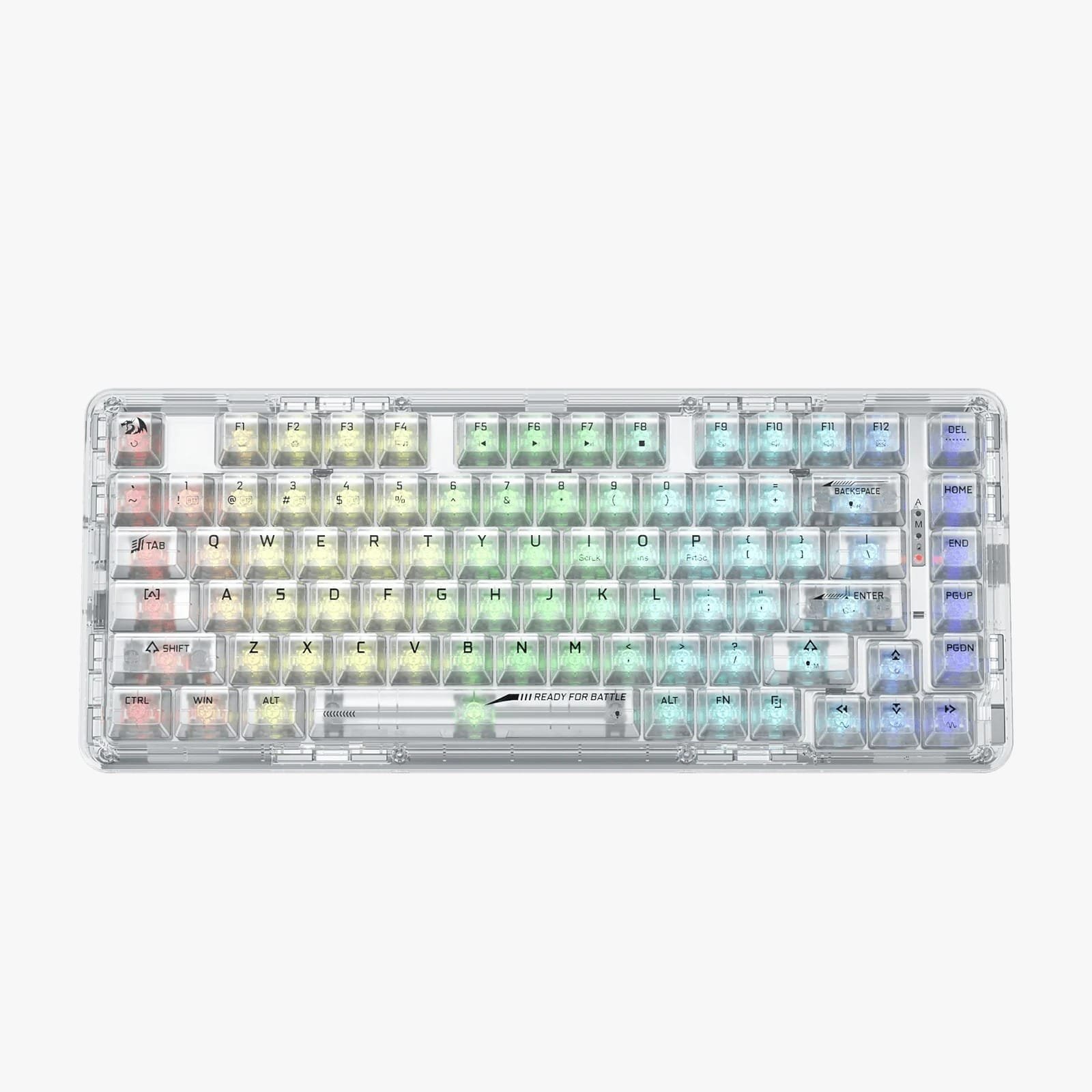REDRAGON ELF PRO WIRELESS CRYSTAL 75% GASKET RGB GAMING KEYBOARD K649CT-RGB-PRO thumbnail 2