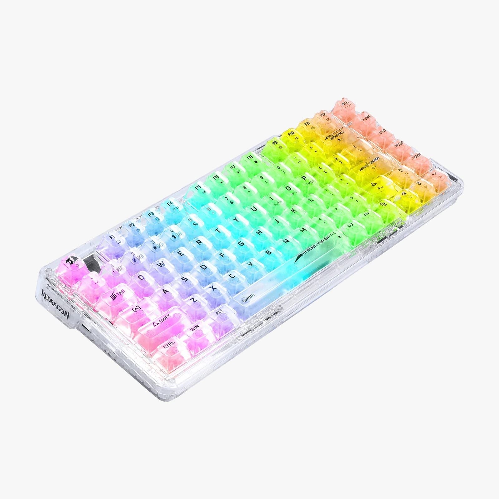 REDRAGON ELF PRO WIRELESS CRYSTAL 75% GASKET RGB GAMING KEYBOARD K649CT-RGB-PRO thumbnail 4
