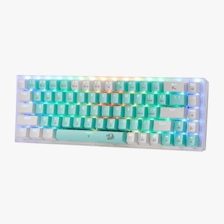 REDRAGON CASTOR PRO WIRED 2.4G BT 68KEYS RGB GAMING KEYBOARD K631RGB-PRO-GW thumbnail 4