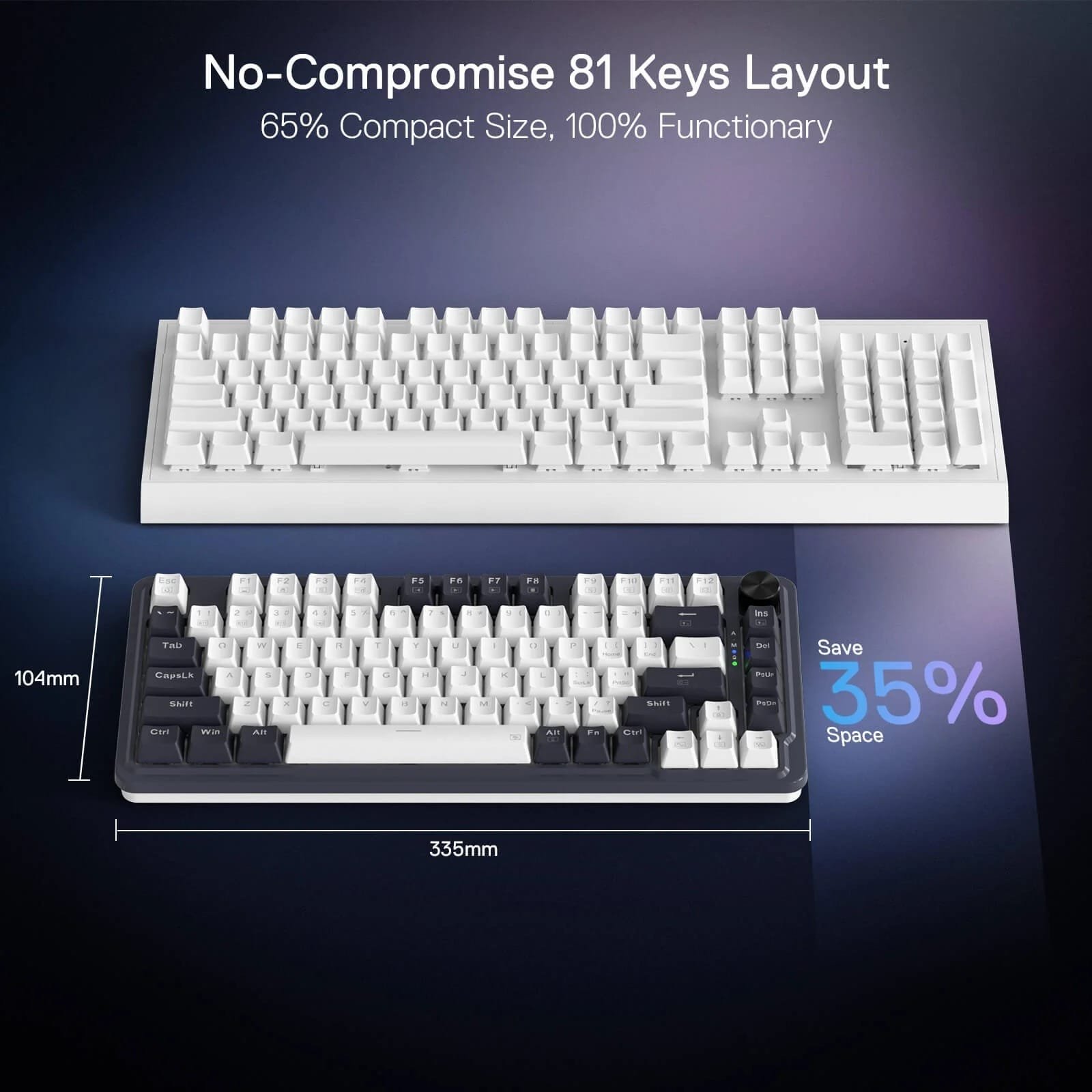 REDRAGON UCAL PRO WIRELESS GASKET KEYBOARD K673WB-RGB-PRO thumbnail 9