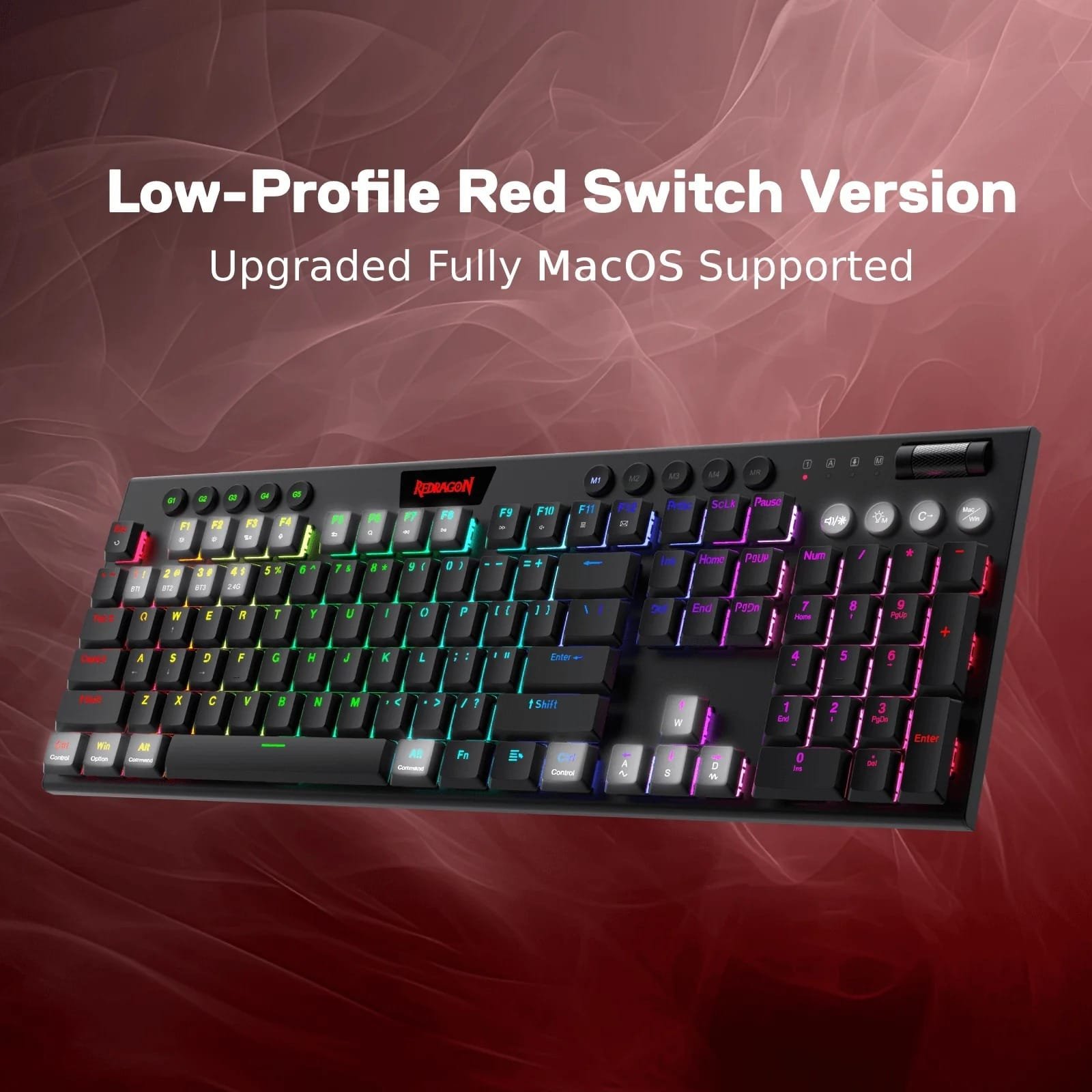 REDRAGON HORUS MECHANICAL KEYBOARD RED SWITCH K618-RGB thumbnail 19