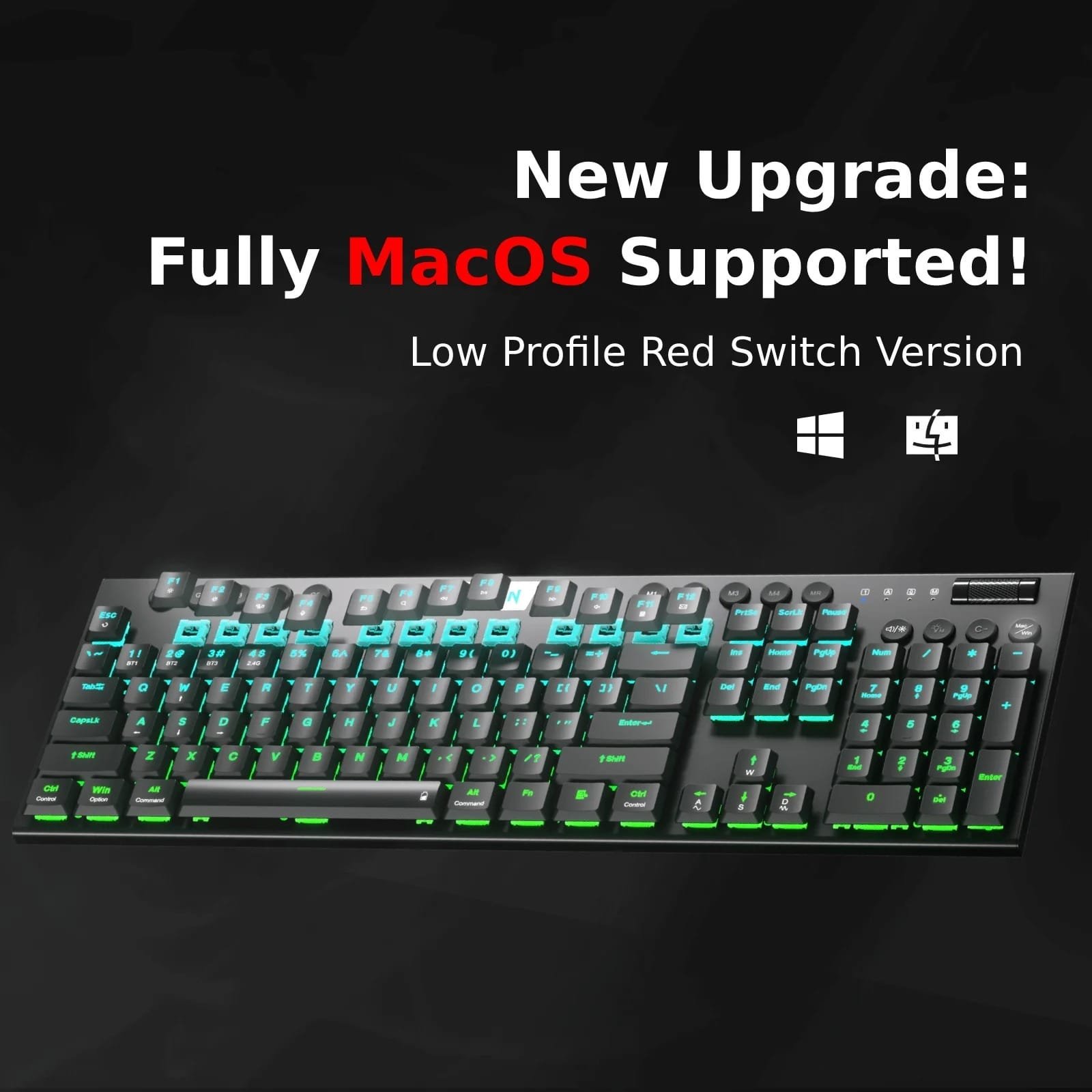 REDRAGON HORUS MECHANICAL KEYBOARD RED SWITCH K618-RGB thumbnail 18
