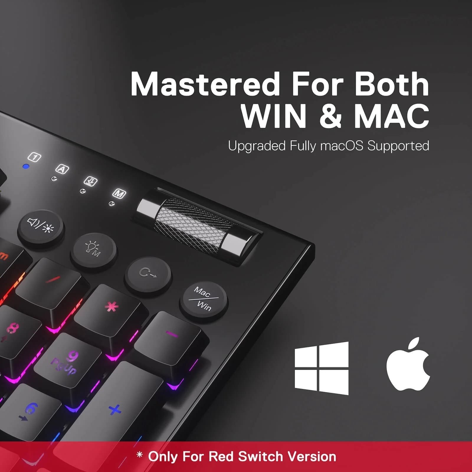 REDRAGON HORUS MECHANICAL KEYBOARD RED SWITCH K618-RGB thumbnail 16