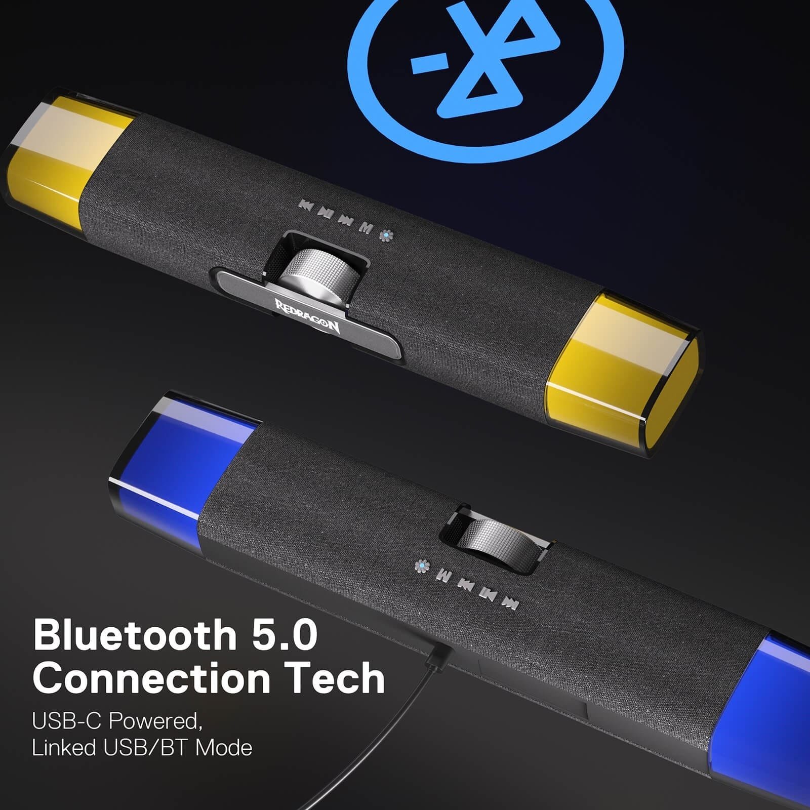 REDRAGON DORA SOUNDBAR WITH DUAL SPEAKERS AND BACKLIGHT GS512 thumbnail 9