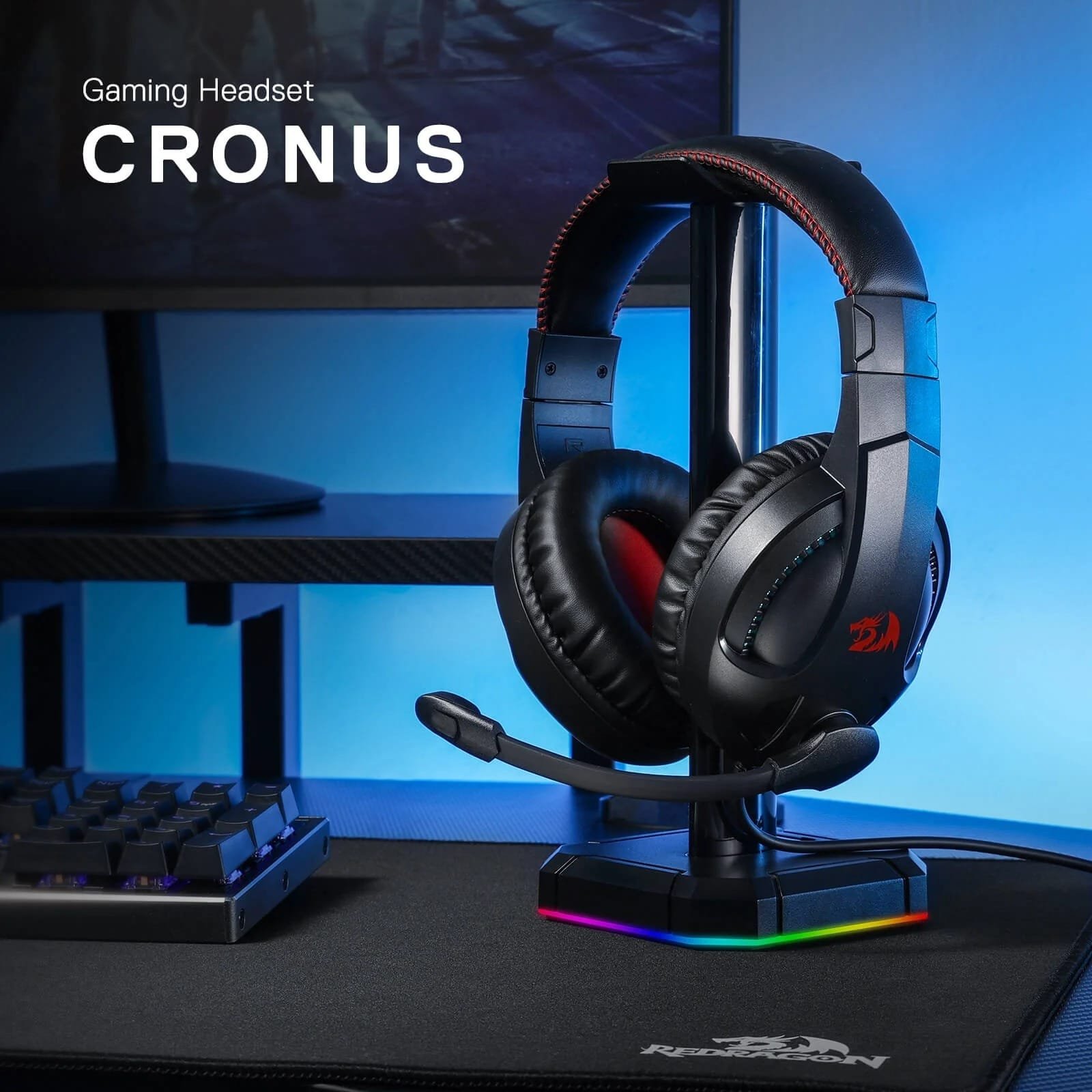 REDRAGON CRONUS GAMING HEADSET WITH MICROPHONE H211RGB thumbnail 2