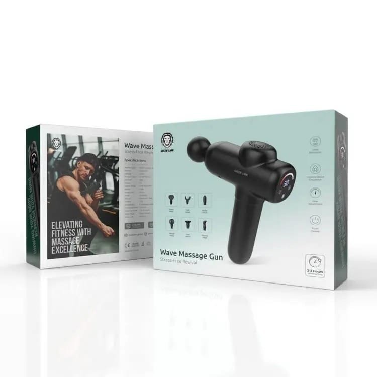 Green Lion Wave Massager Gun Black GNWVEMASGUNBK thumbnail 2