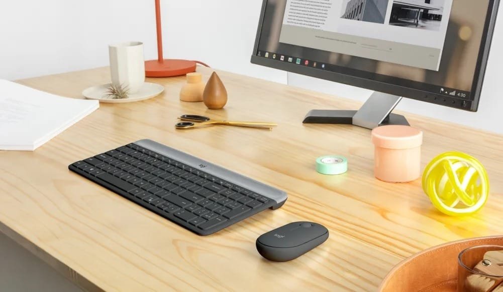 Logitech MK470 Wireless Combo Keyboard 920-009204 - Effortless Typing and Elegant Design thumbnail 2