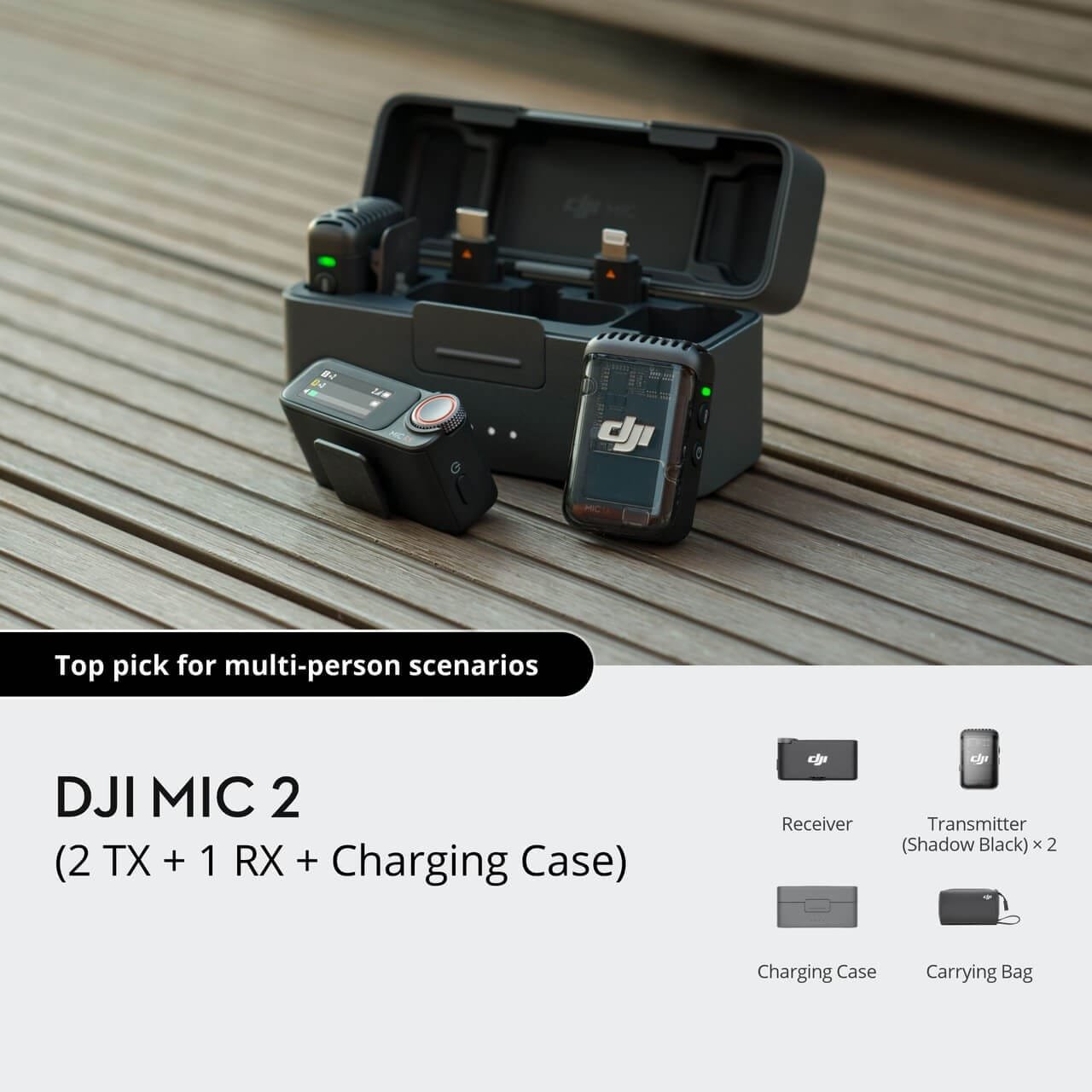DJI Mic 2 - Professional Sound Quality for Your Video Productions : Capture Crisp Audio Wirelessly thumbnail 9