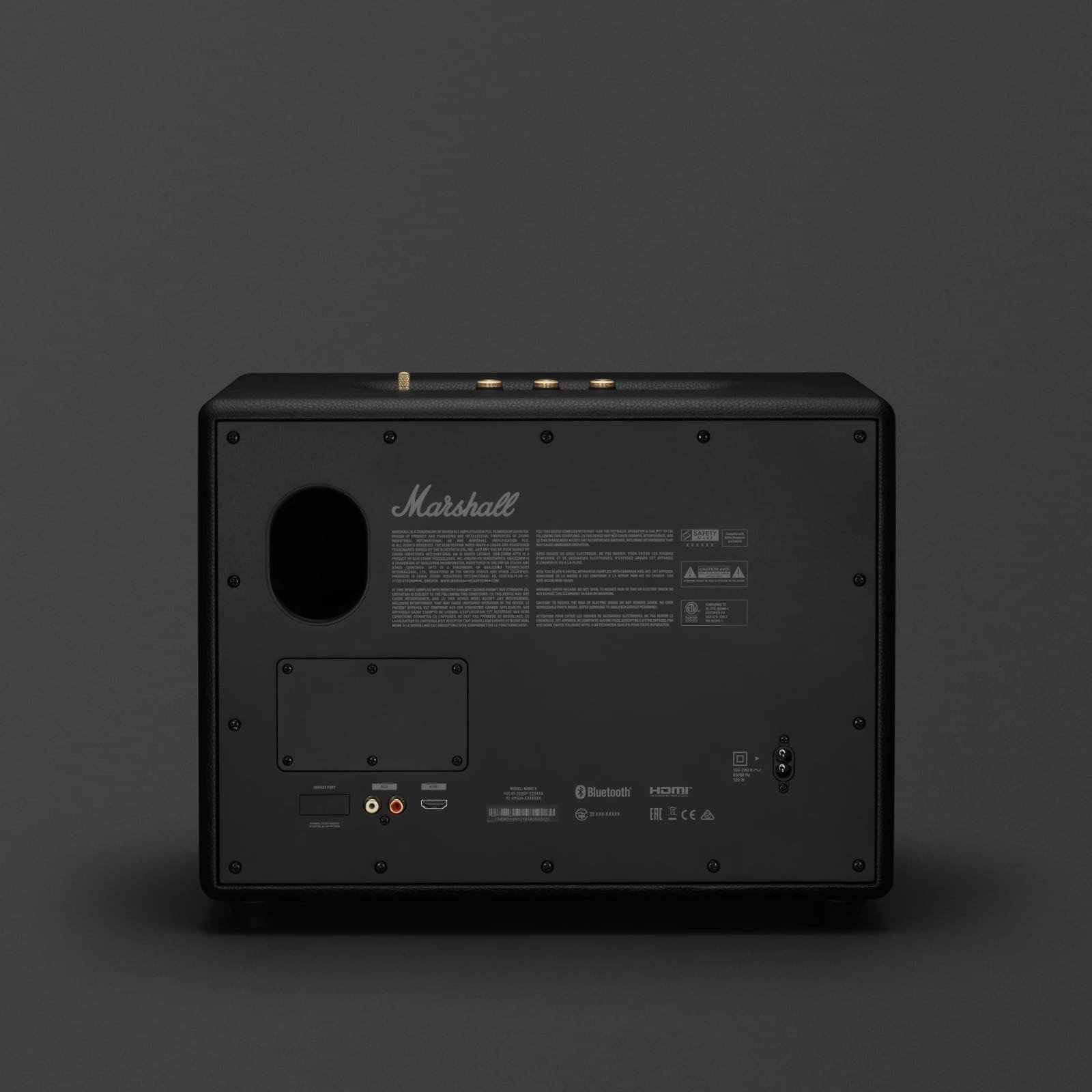 Marshall Woburn III Bluetooth Speaker - Enjoy Crisp Audio and Classic Design in Black! thumbnail 4