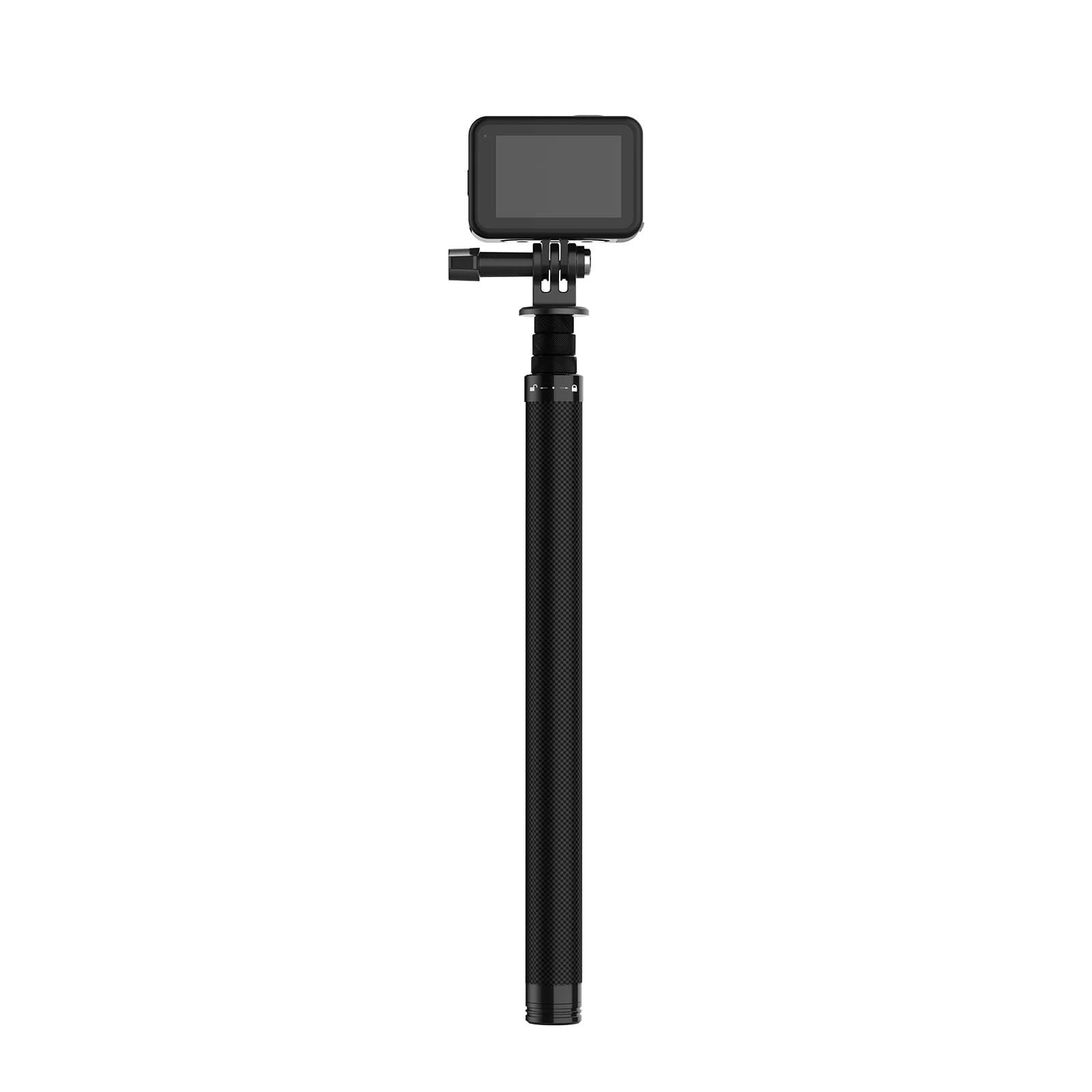 TELESIN Carbon Fiber Selfie Stick 1.16m TE-MNP-117: Capture Your Moments with Style and Durability