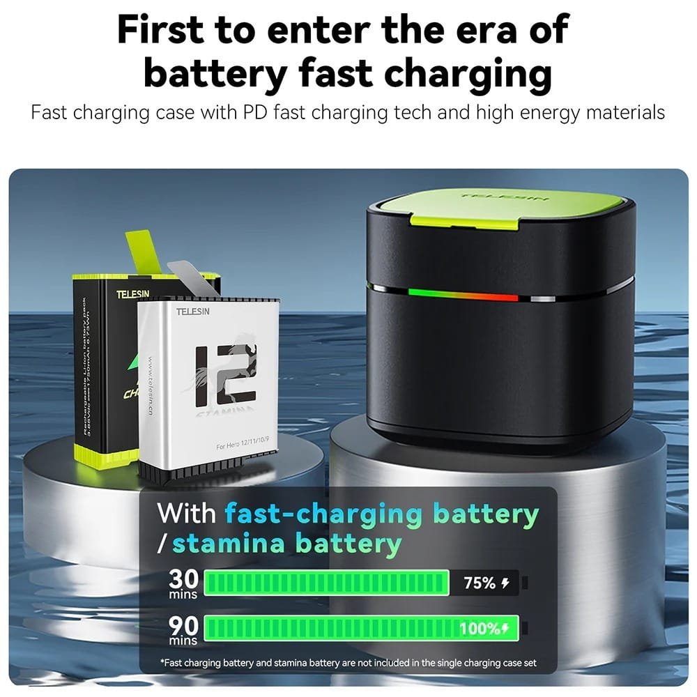 TELESIN Battery Fast Charging Box GP-FCK-B11: Quick and Efficient Charging Solution thumbnail 7