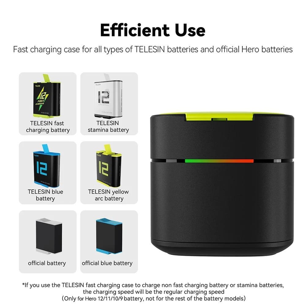TELESIN Battery Fast Charging Box GP-FCK-B11: Quick and Efficient Charging Solution thumbnail 5