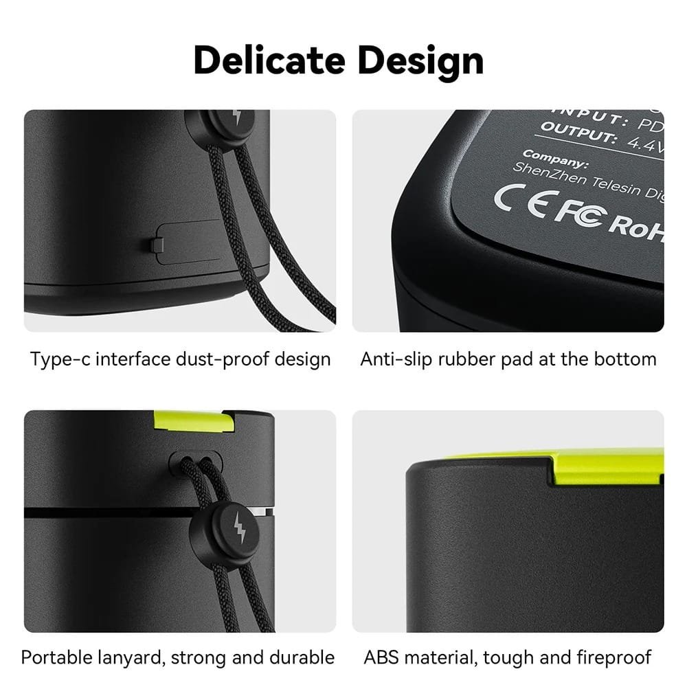 TELESIN Battery Fast Charging Box GP-FCK-B11: Quick and Efficient Charging Solution thumbnail 4