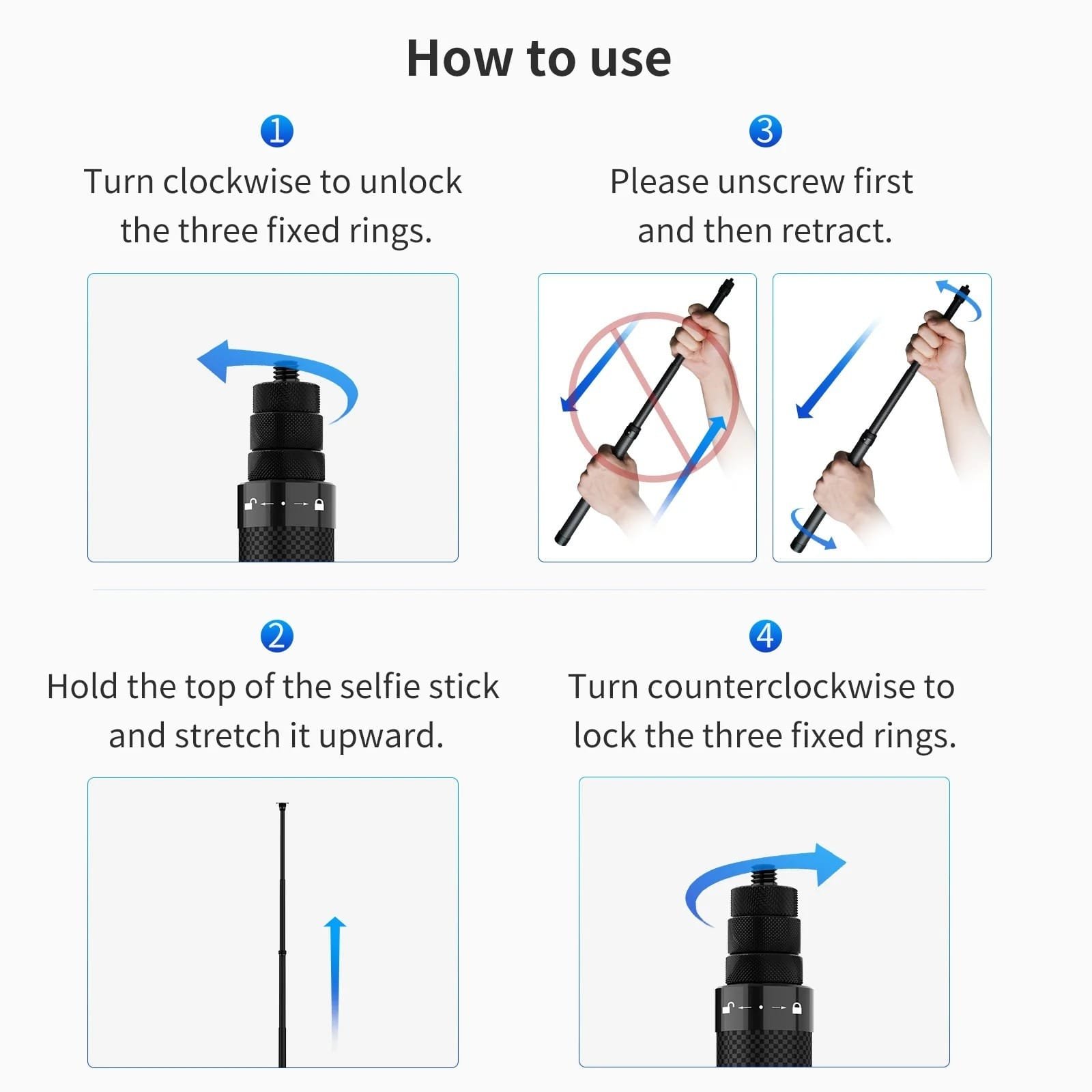 TELESIN Carbon Fiber Selfie Stick 1.16m TE-MNP-117: Capture Your Moments with Style and Durability thumbnail 11