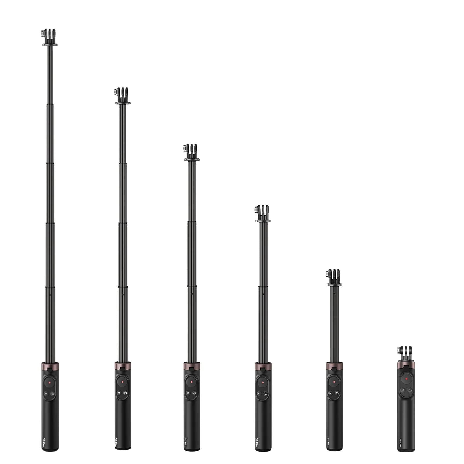 TELESIN 0.6M Vlog Selfie Stick Tripod with Remote for GoPro TE-RCSS-001 thumbnail 12