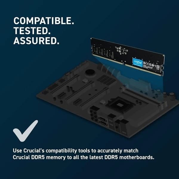 Crucial DDR5-4800 8GB Desktop RAM CB8GU4800 thumbnail 3