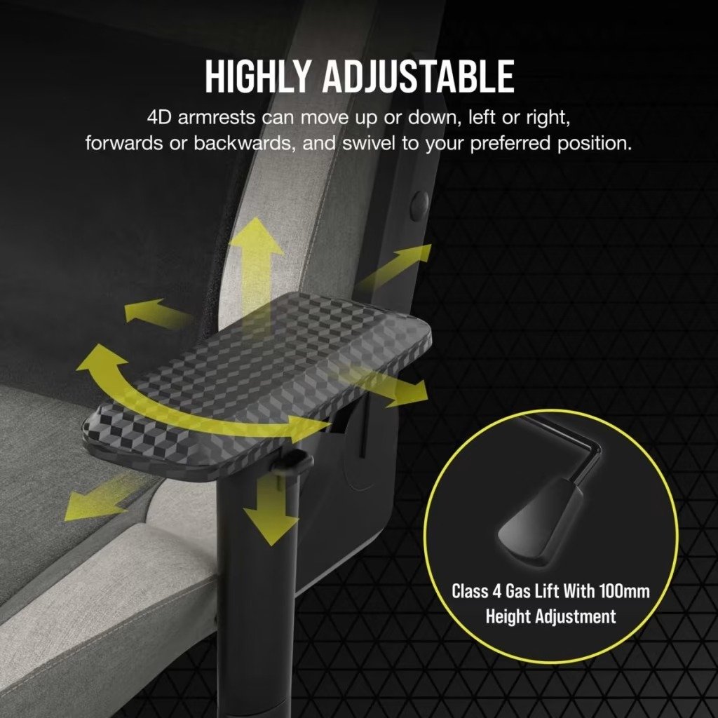 CORSAIR T3 RUSH GAMING CHAIR thumbnail 5