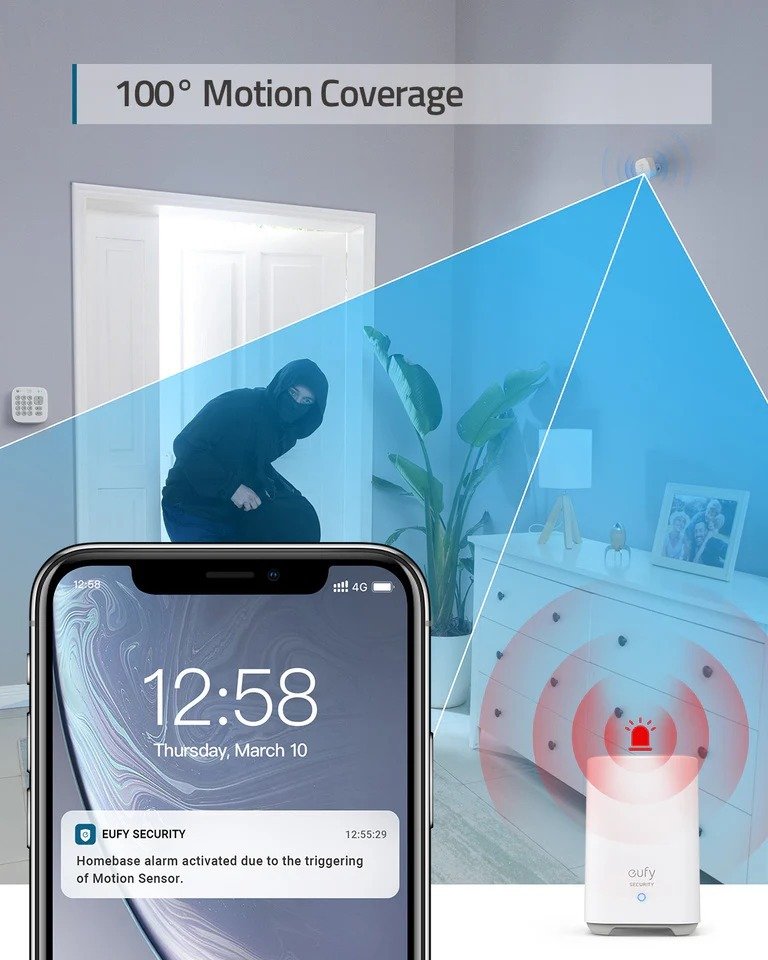 Anker Eufy Home Security Alarm - 5 Piece Kit (T8990321) thumbnail 7