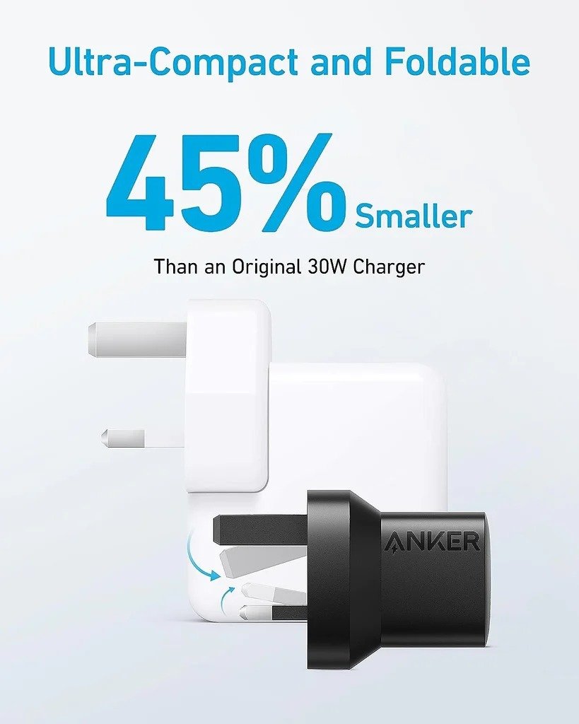 Anker 323 Charger with 322 USB-C to USB-C Cable 3 ft Black B2331K11 thumbnail 3