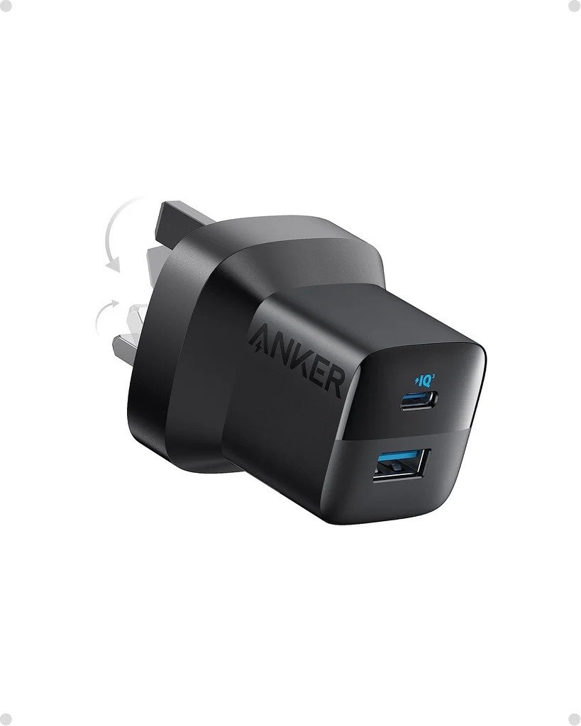 Anker 323 Charger with 322 USB-C to USB-C Cable 3 ft Black B2331K11