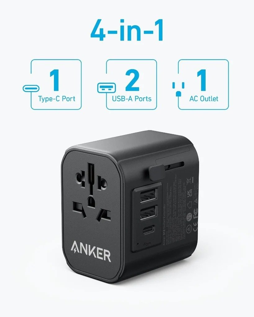 Anker 312 Extend USB-C Travel Adapter 30W A9212K11 thumbnail 5