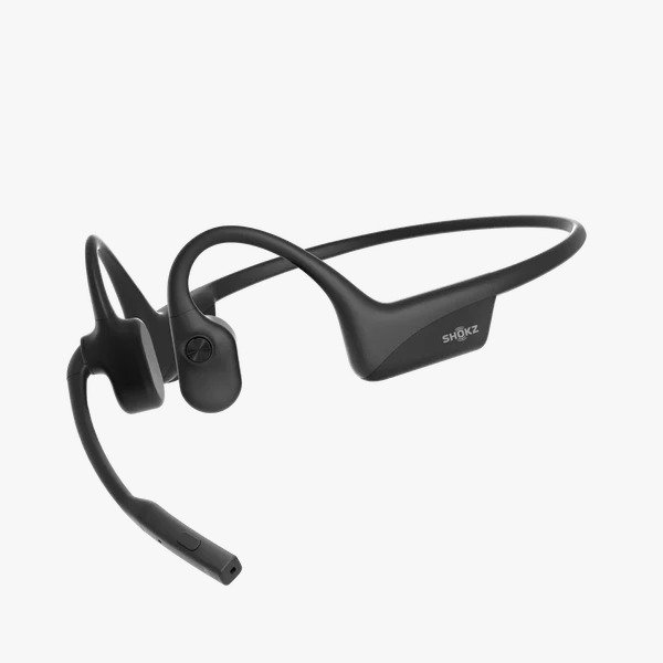 Aftershokz OpenComm 2 Bone Conduction Stereo Bluetooth Headset in Black C110 - Clear Communication, Comfortable Design