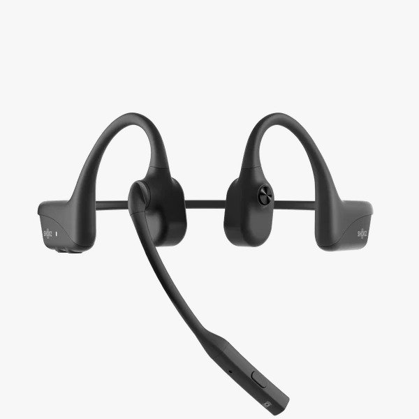 Aftershokz OpenComm 2 Bone Conduction Stereo Bluetooth Headset in Black C110 - Clear Communication, Comfortable Design thumbnail 2