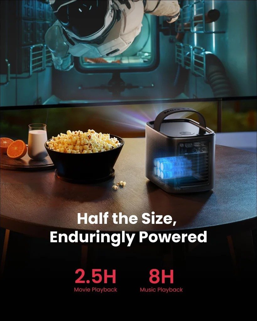 Experience Portable Entertainment with the Anker Nebula Mars 3 Air Pocket Projector in Black - D2325211 thumbnail 6