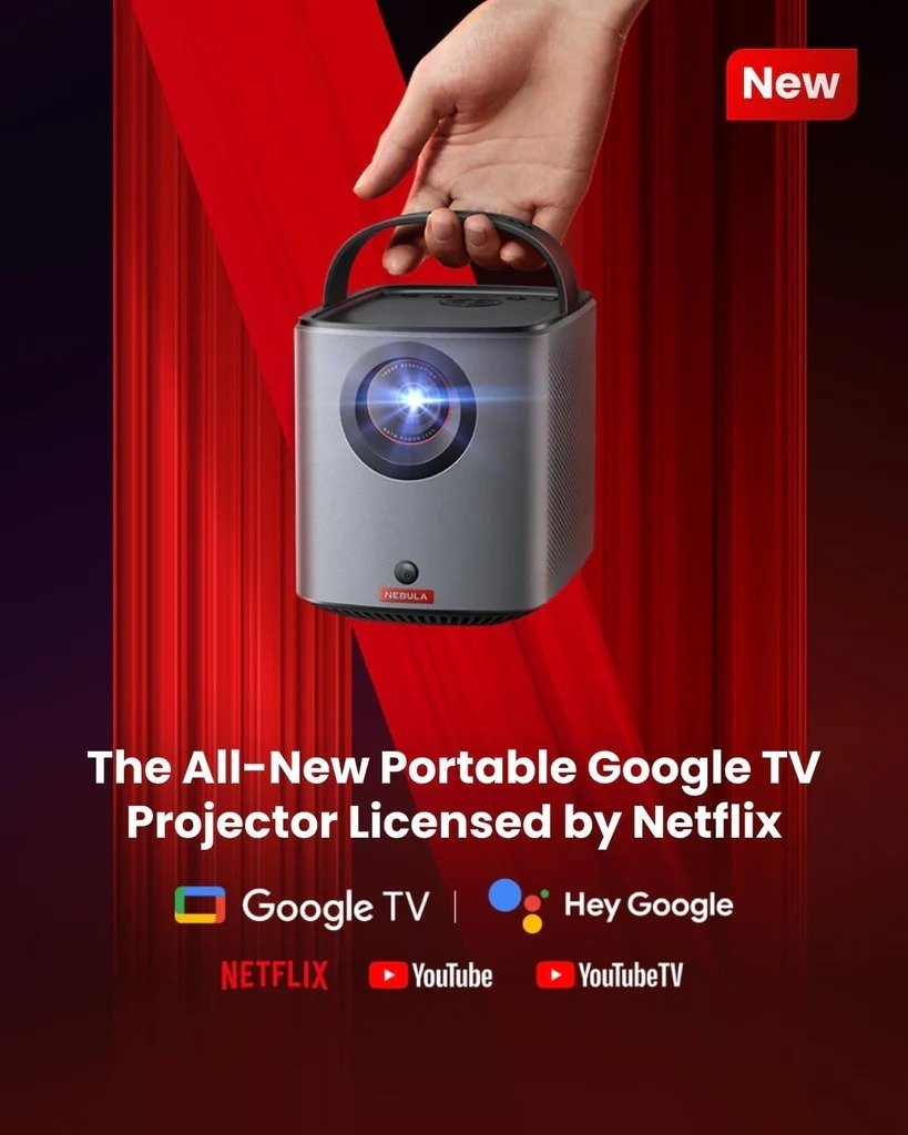 Experience Portable Entertainment with the Anker Nebula Mars 3 Air Pocket Projector in Black - D2325211 thumbnail 5