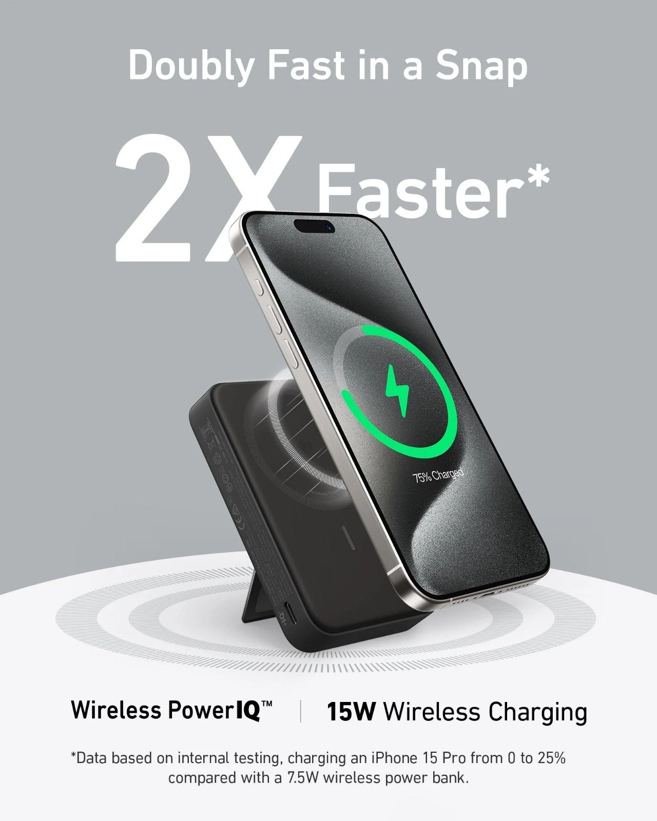 Anker MagGo 10000mAh PowerBank - 15W Ultra-Fast Magnetic Charging with Smart Display - A1654H11 thumbnail 5