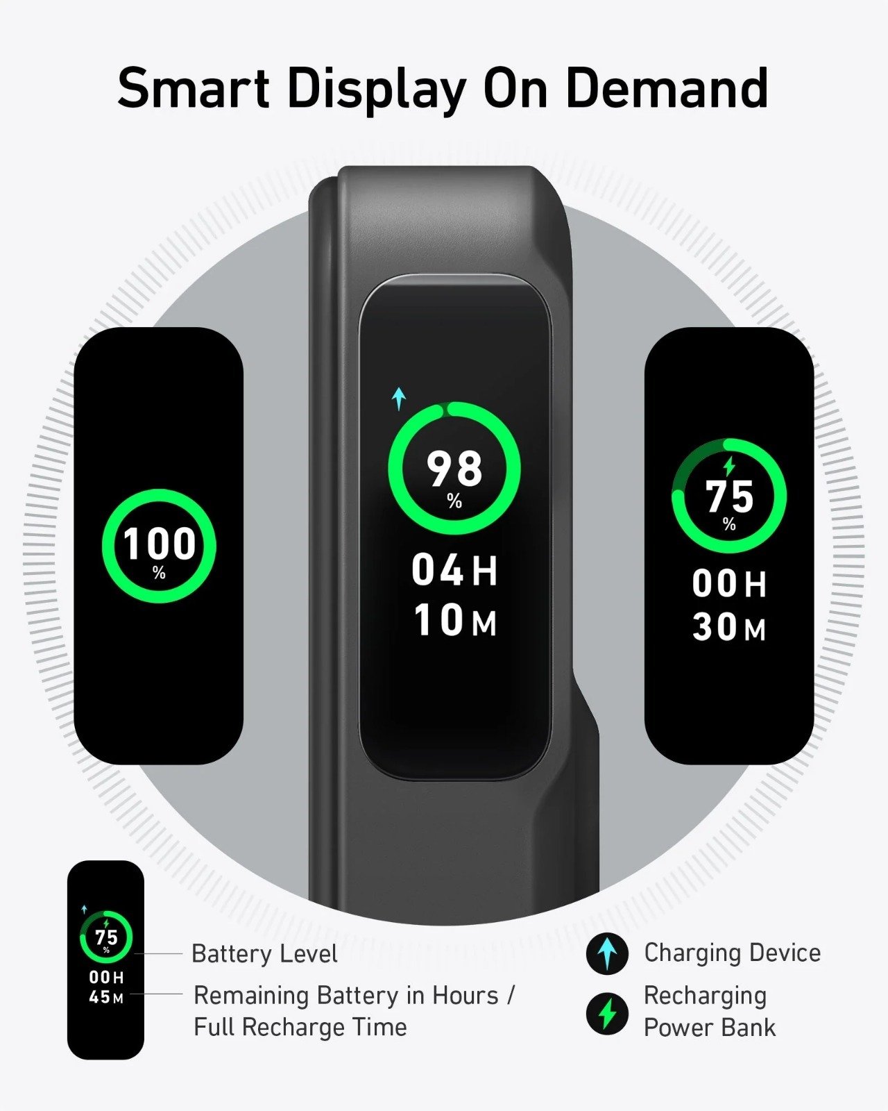 Anker MagGo 10000mAh PowerBank - 15W Ultra-Fast Magnetic Charging with Smart Display - A1654H11 thumbnail 4