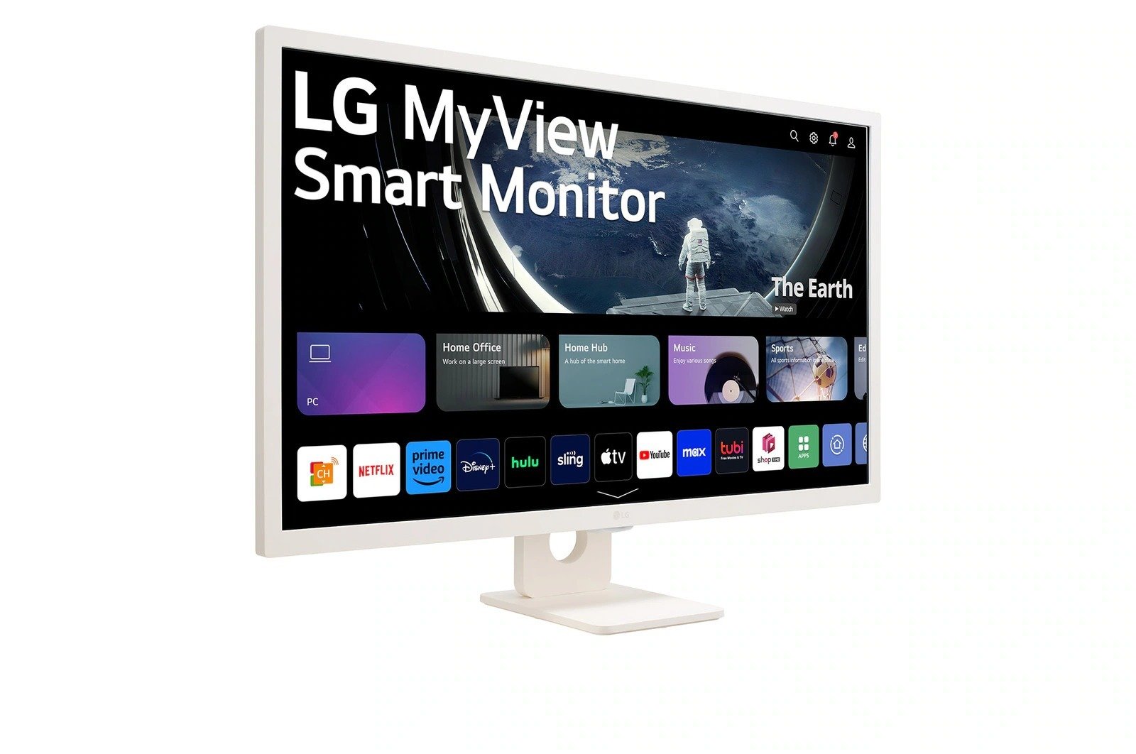 LG 32 INCH FULL HD WEBOS SMART MONITOR WHITE LG 32SR50F-W thumbnail 3