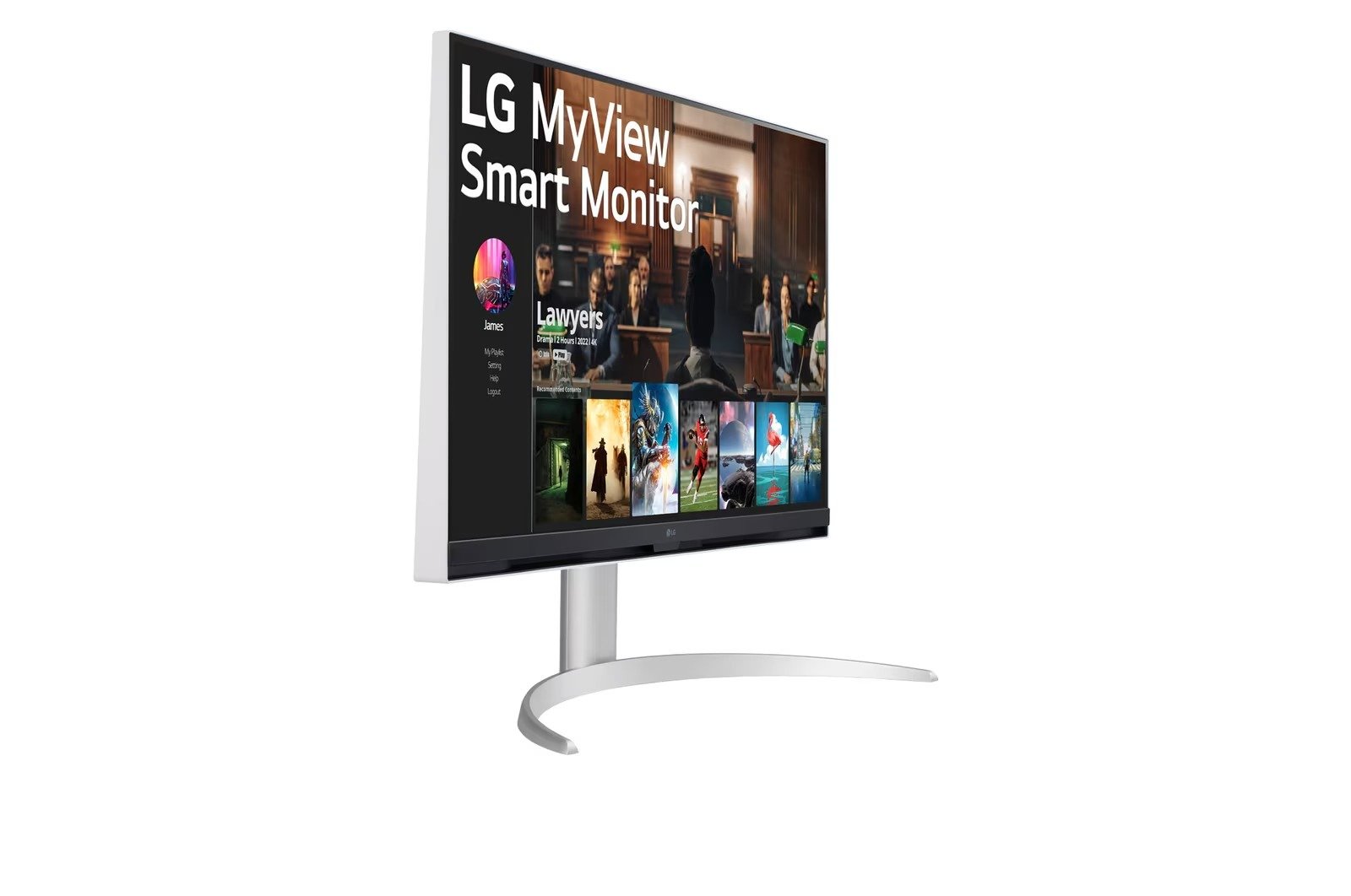 LG 32-Inch 4K Ultra HD Smart Monitor with WebOS - 32SQ730S-W thumbnail 2