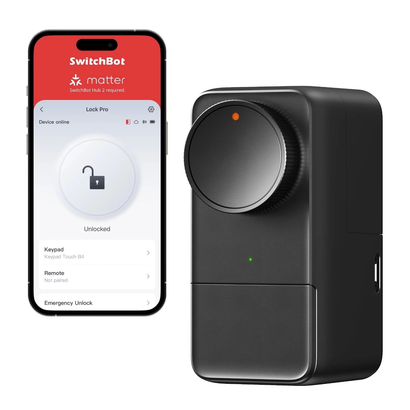 Secure Your Home Smartly with the SwitchBot Lock Pro in Black - W3500000