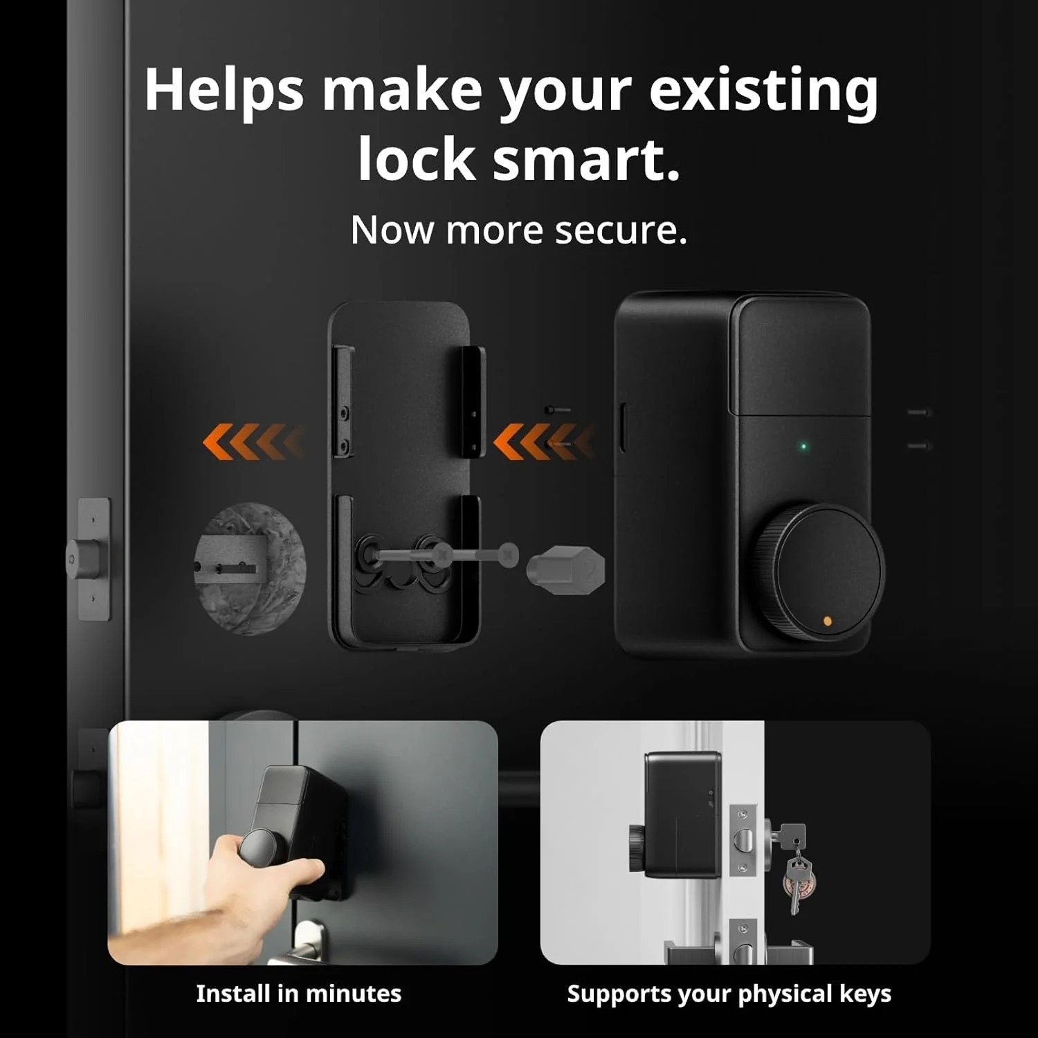 Secure Your Home Smartly with the SwitchBot Lock Pro in Black - W3500000 thumbnail 5