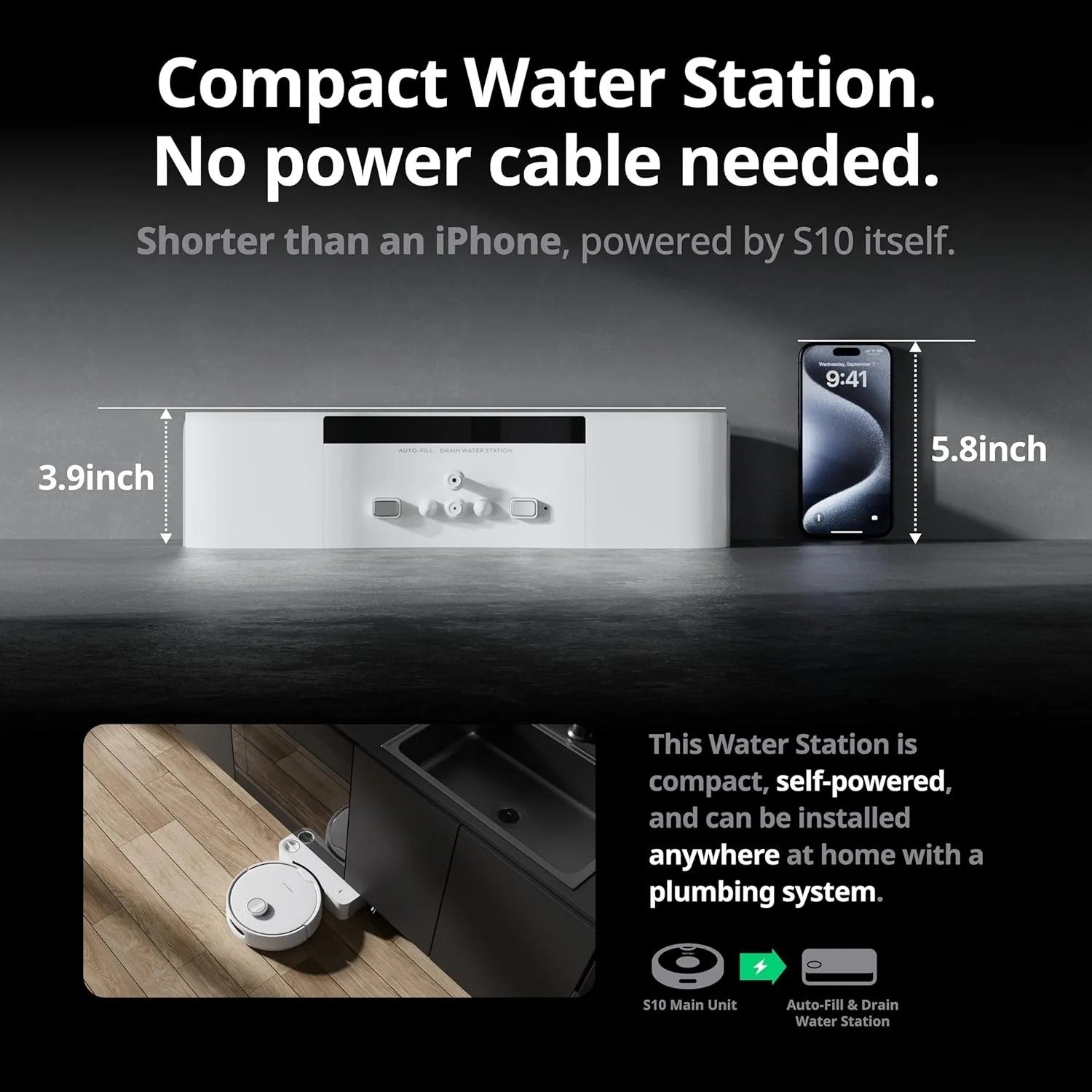 Effortlessly Maintain Clean Floors with the SwitchBot Floor Cleaning Robot - S10 W3211800 thumbnail 4