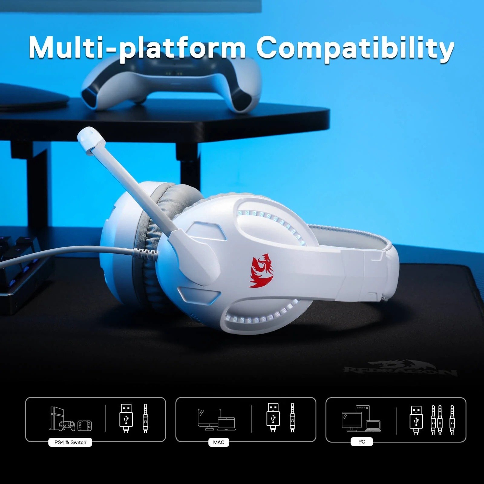 REDRAGON CRONUS GAMING HEADSET WITH MICROPHONE H211RGB thumbnail 14