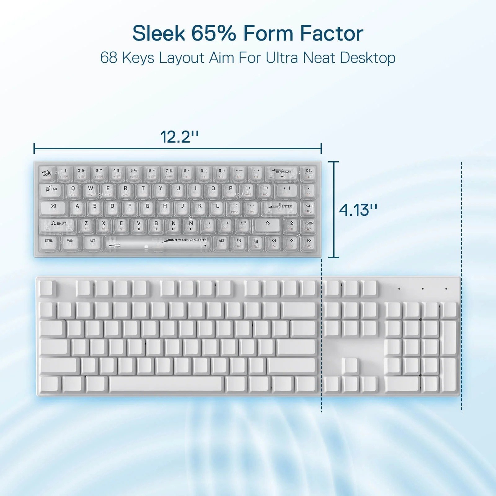 Redragon Castor Pro 68 Keys Gaming Keyboard - K631CT-RGB-Pro thumbnail 3