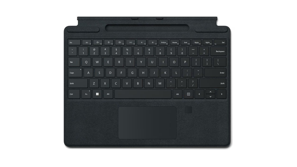 Microsoft Surface Pro Type Cover featuring Fingerprint ID Keyboard - Black - GK3-00001