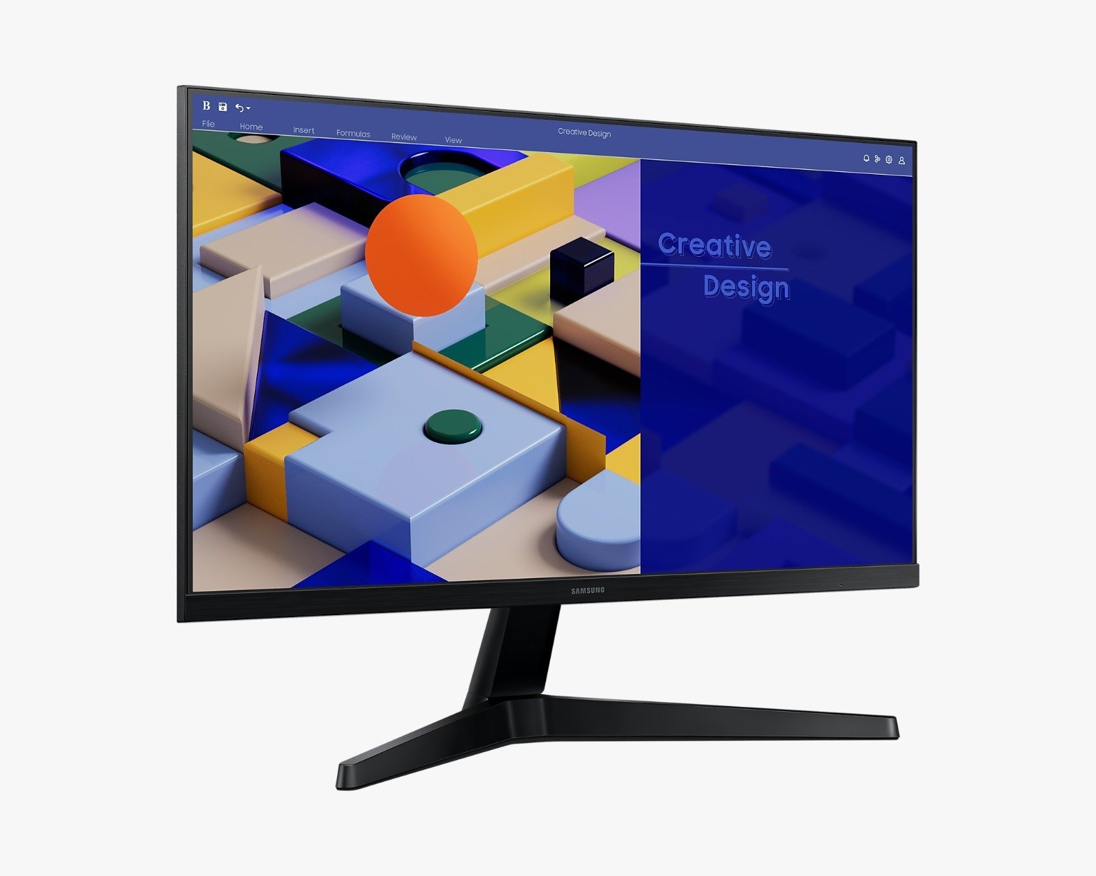 Samsung S3 Essential Mainstream Flat Monitor 24-Inch - LS24C310EAMXUE thumbnail 2